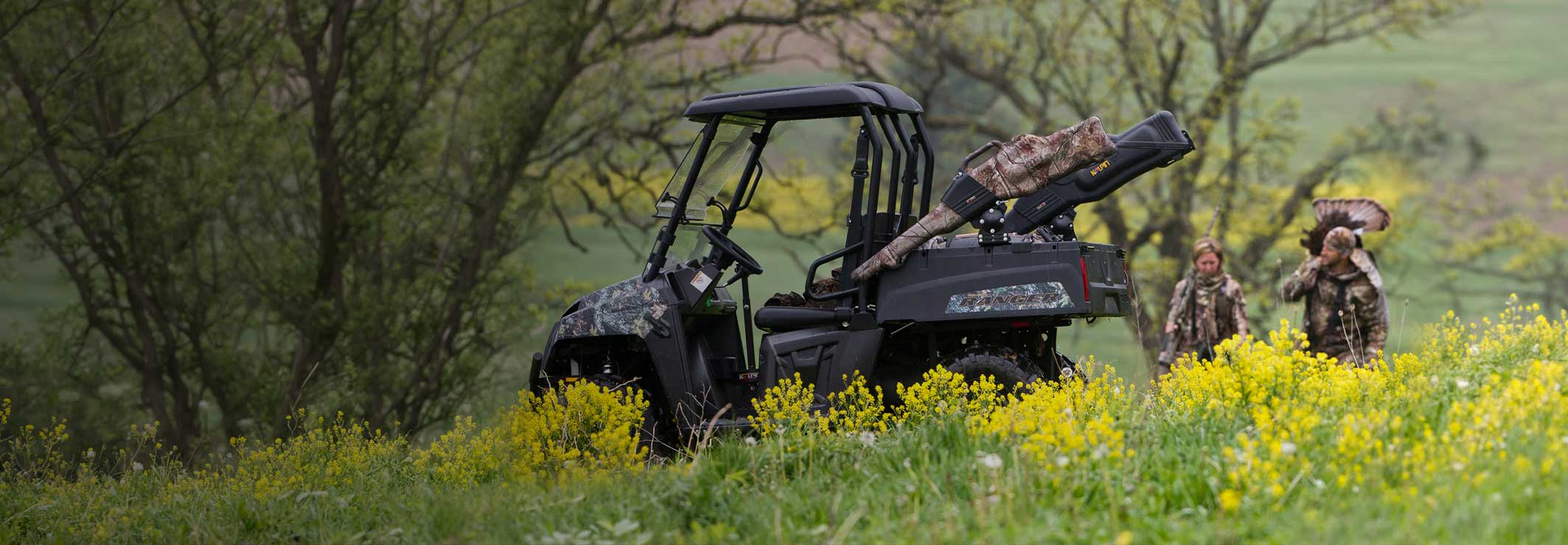 Gear up for the hunt.|Outfit your UTV or ATV with dependable gun racks, storage, lighting, and field-ready hunting accessories.|Shop Hunting Accessories
